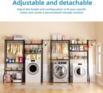 Golpart Over Washer and Dryer Shelves Heavy Duty Laundry Room Storage Organization Clothes Drying Rack