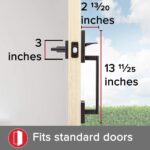 Kwikset Entry Handleset Exterior with Interior Reversible Handed Lever,Non-Locking,Matte Black