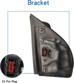 JZSUPER Towing Mirrors fit With Power Heated Turn Signal Light Temperature Sensor Spot Lights