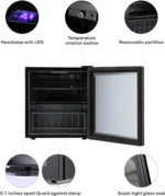 Antarctic Star Mini Fridge Cooler 60 Can Beverage Refrigerator - Costco