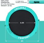 Inflatable Dock Floating Platform,8ft Inflatable Water Hammock Floating Deck for Lake W/Cupholder,Round Floating Ring Float Ring,Pool Float Raft Lounger Island Platform Pad