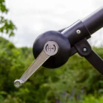 Grey 3m LED Cantilever Parasol with Rain Cover