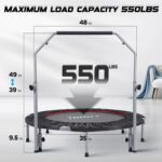 TOZOTT Rebounder for Adults with Adjustable Foam Handle