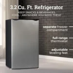 Igloo 3.2 Cu.Ft. Single Door Compact Refrigerator with Freezer