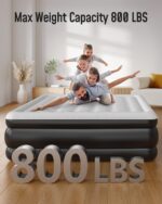 Airefina King Size Air Mattress With Built in Pump Raised