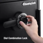 SentrySafe SFW123CS Fire-Resistant Safe and Waterproof Safe with Dial Combination Lock,1.23 Cu. ft.