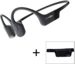 AfterShokz Aeropex OpenEar Wireless Bone Conduction Headphones with Sport Belt,Cosmic Black,23