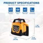 Iglobalbuy Self Leveling Rotary Laser Level System Kit with Surveying Tripod