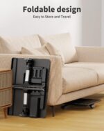 SAIJI Laptop Bed Tray Desk with LED Desk Light