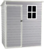 5' x 3' Resin Utility Storage Shed with Window,Grey