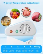 3.5 Cu.Ft Chest Freezer with a Removable Basket 7 Gears Adjustable Temperature Control(-18??F to -46??F),Deep Compact Freezer for Garage,Office,Basement,House,Kitchen,Shop,RVs-White