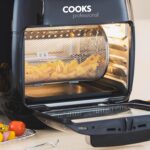 Cooks Professional 8 Litre Dual Digital Air Fryer with Double Twin Basket | Stainless Steel Energy Saving Instant Fryer with Double Drawers & Preset Functions | 8L Capacity (XL) | Black