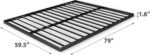 ZINUS Box Spring & Bed Slat Replacement,Metal Frame with Steel Slats,Easy Assembly