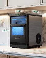 Silonn Nugget Ice Maker Countertop,Pull-Out Water Tank and Removable Ice Basket