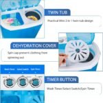 ZenStyle Portable Washer Compact Twin Tub 9.9 LB