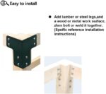 Vikofan Garage Workbench Legs Brackets,8 PCS 4mm Green