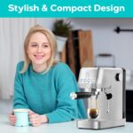 CASABREWS Espresso Machine 20 Bar,Professional Espresso Maker Cappuccino Machine