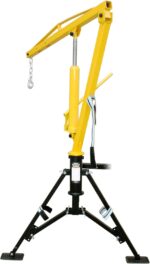 MAXXHAUL Receiver Hitch Mounted Hydraulic Swivel Pickup Truck Crane