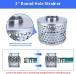 VegiVector 2 Inch Suction Hose Pump Kit,Cam And Groove Adapter