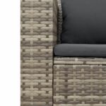 2 Seater Rattan Garden Sofa Set With Cushions