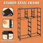 WLIVE Tall Black Dresser for Bedroom Furniture,Fabric Dressers Storage Tower