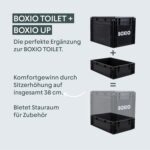 BOXIO Portable Camping Toilet with Lid and a Leak-Proof Urine Canister