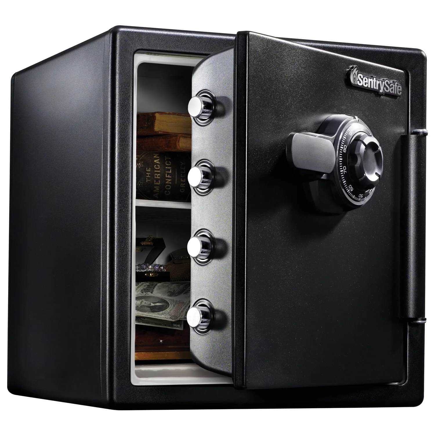 SentrySafe SFW123CS Fire-Resistant Safe and Waterproof Safe with Dial Combination Lock,1.23 Cu. ft. SentrySafe SFW123CS Fire-Resistant Safe and Waterproof Safe with Dial Combination Lock,1.23 Cu. ft.