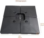 C-Hopetree 356 lb Heavy Duty Base Weights Stand 4 Piece Set