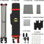 CROWN SHADES 10x10 Pop up Canopy Tent Instant Canopy with 150D Silver Coated