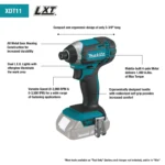 Makita 18 Volt LXT Cordless Impact Driver Factory Serviced (Tool Only)