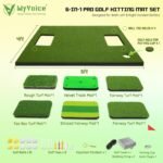 MyVoice 6-in-1 Ultimate Golf Mat Set with 6 Interchangeable Hitting Mats