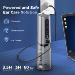 Upwayde Water Powered Ear Cleaner with 6 Reusable Replacement Tips and 3 Water Pressure Modes