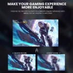 CRUA 24" 180Hz Curved Gaming Monitor - FHD 1080P Frameless Computer Monitor,AMD Freesync,Low Motion Blur,Dp&Hdmi Port,Black