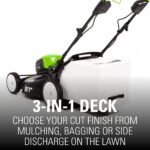 80V Cordless 21 Self-Propelled Brushless Lawn Mower | Greenworks