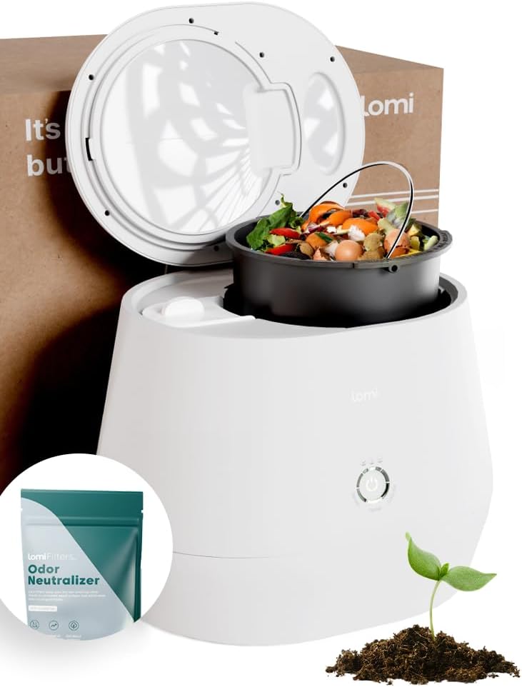 Lomi 1.3 ?C 3L,Electric Composter W Indoor Compost - Kitchen Food Recycler Lomi 1.3 ?C 3L,Electric Composter W Indoor Compost - Kitchen Food Recycler