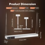 Hiteemer Food Heat Lights Hanging Overhead Stainless Steel with Cord
