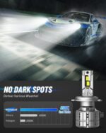 NOVSIGHT H4 Bulbs Ultra Bright H4 Fog Bulbs,Pack of 2