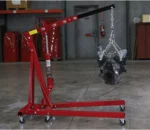 Strongway Hydraulic Engine Hoist with Load Leveler ?C 2-Ton Capacity,1in.-82 5/8in. Lift Range