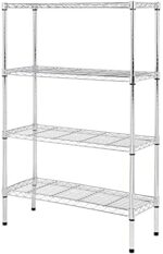 3-Shelf Adjustable,Heavy Duty Storage Shelving Unit (250 lbs loading capacity per shelf),Steel Organizer Wire Rack