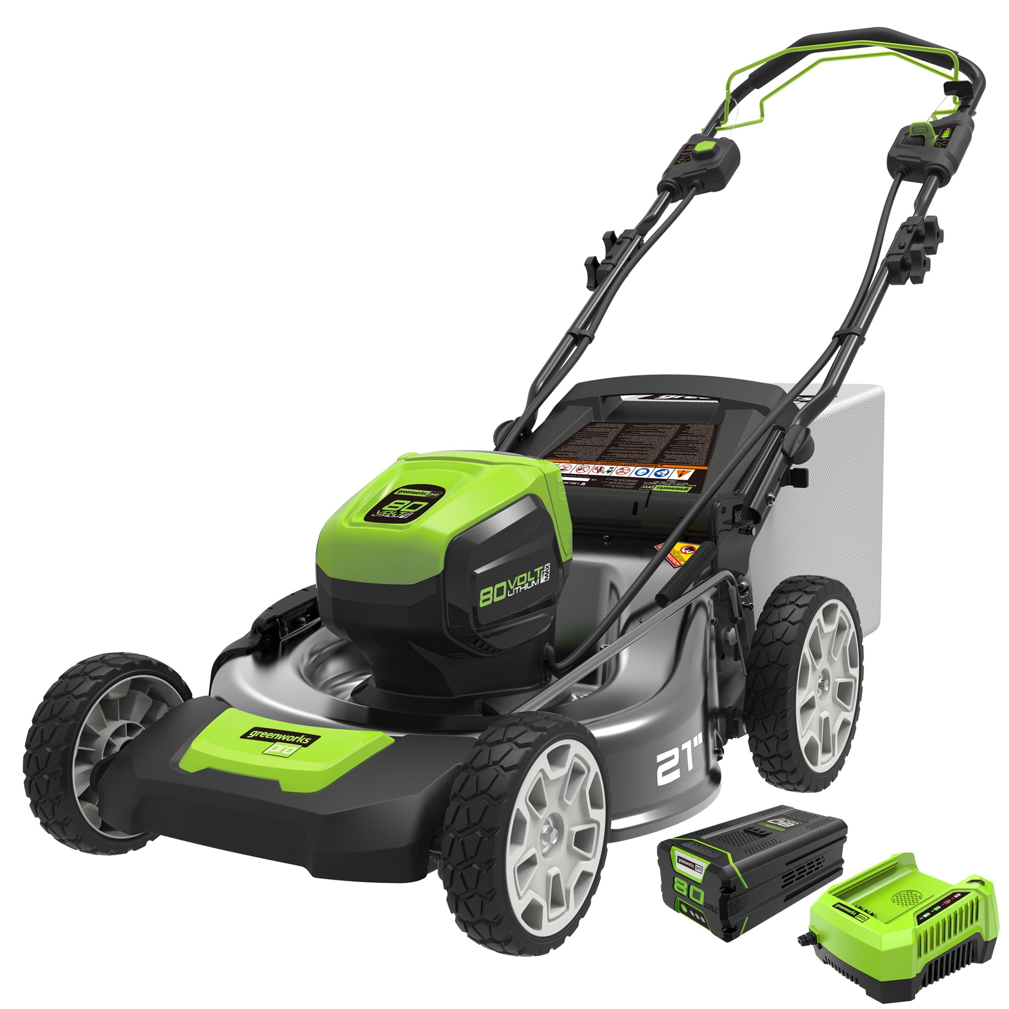 80V Cordless 21 Self-Propelled Brushless Lawn Mower | Greenworks 80V Cordless 21 Self-Propelled Brushless Lawn Mower | Greenworks