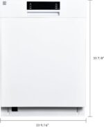 Kenmore 24" Built-In Stainless Steel Tub Dishwasher with Adjustable Rack