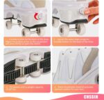 CHSSIH Retractable Shoes with Wheels | Pop-Out High Roller Skating Shoes That Turn Into Sneaker Skates