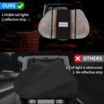 STARTWO Bike Cover with Two Elastic straps and License Plate Window