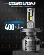 NOVSIGHT H4 Bulbs Ultra Bright H4 Fog Bulbs,Pack of 2