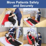 EZ Assistive Patient Lift Sling with Divided Leg for Patient Transfer Red Hoyer Lift Sling,500lb Weight Capacity (Large Size )