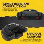 Black Boar Camco UTV/ATV Rear Storage Box and Lounger