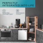 Upright freezer,3.0 Cubic Feet,Single Door Compact Mini Freezer with Reversible Stainless Steel Door,Small freezer for Home/Dorms/Apartment/Office (Silver)