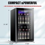 Antarctic Star 26 Bottle 130 Can Wine Cooler/Cabinet Beverage Refrigerator Mini Wine Cellar