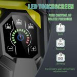 Le Hao Power Washer Touch Screen Adjustable Pressure,4 Nozzles