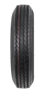 2-Pack Trailer Tires On White Wheel Rims 530-12 5.30-12 5.30 x 12 Load C 4 Lug